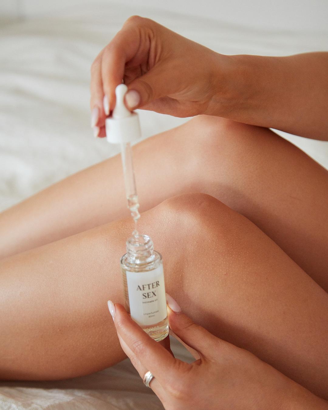 Aima Sense After Sex intimolja appliceras med pipett