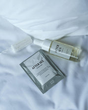 Produktbild av Aima Sense After Sex olja, wipes och tampong mot vit bakgrund