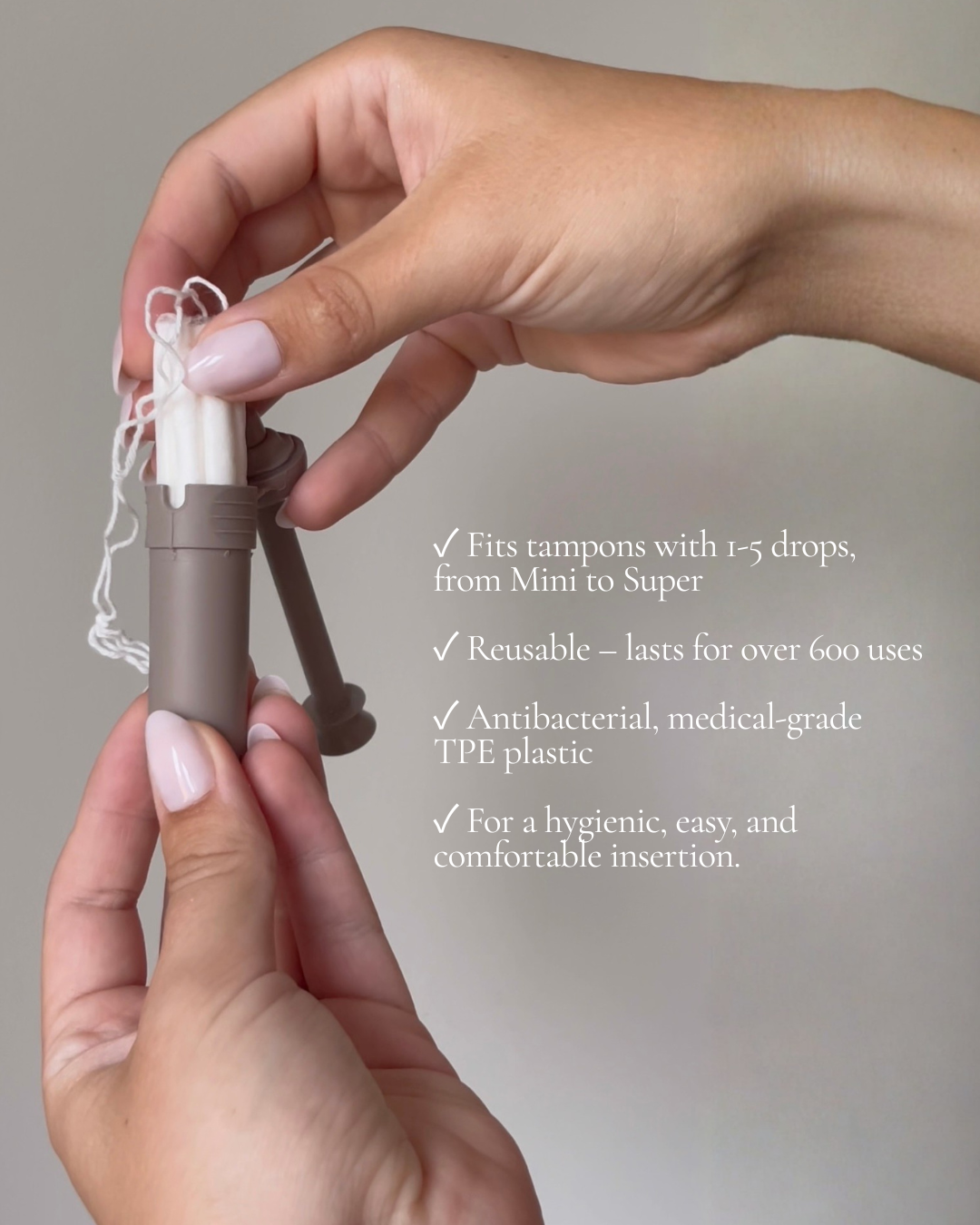 Reusable tampon applicator